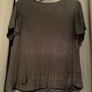 Like new black leopard print blouse